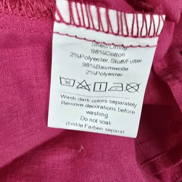 GRACE KARIN Eyelet Dress Women Large Pink Square Neck Short Puff Sleeve Casual - Picture 6 of 10